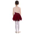 thumbnail image 3 of Xnihocha Kids Girls Sleeveless Rhinestone Shiny Ballet Dress Figure Skating Dress Lyrical Dancewear Red 8, 3 of 7