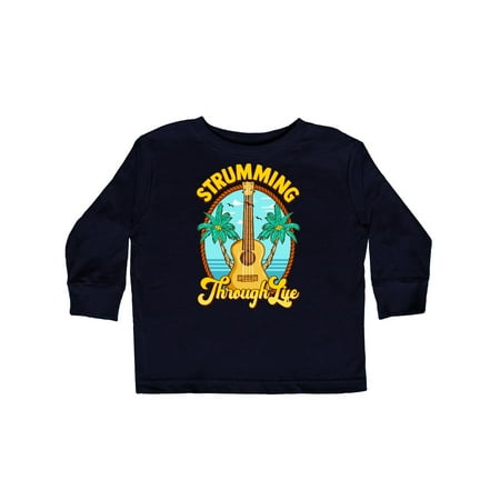 

Inktastic Ukulele Hawaiian Muic Gift Gift Toddler Boy or Toddler Girl Long Sleeve T-Shirt