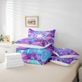 thumbnail image 6 of Feelyou Purple Axolotl Teens Twin Bedding Sets 7-Piece, Kawaii Ocean Animal Bedding Comforter Set, Dreamy Marine Coral Reversible Sheet Sets, Luxury Bedroom Decor, 6 of 8