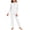 White, variant on Cethrio Girls 2 Piece Pajama Sets, Long Sleeve Crew Neck Comfy Girls' Sleepwear Loungewear Gray Size 9-10 T