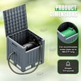 thumbnail image 6 of Homall Hose Reel, with Hose Guide, 180 ft Hose Capacity, Hose Hideaway Garden Hose Reel, Gray, 6 of 6