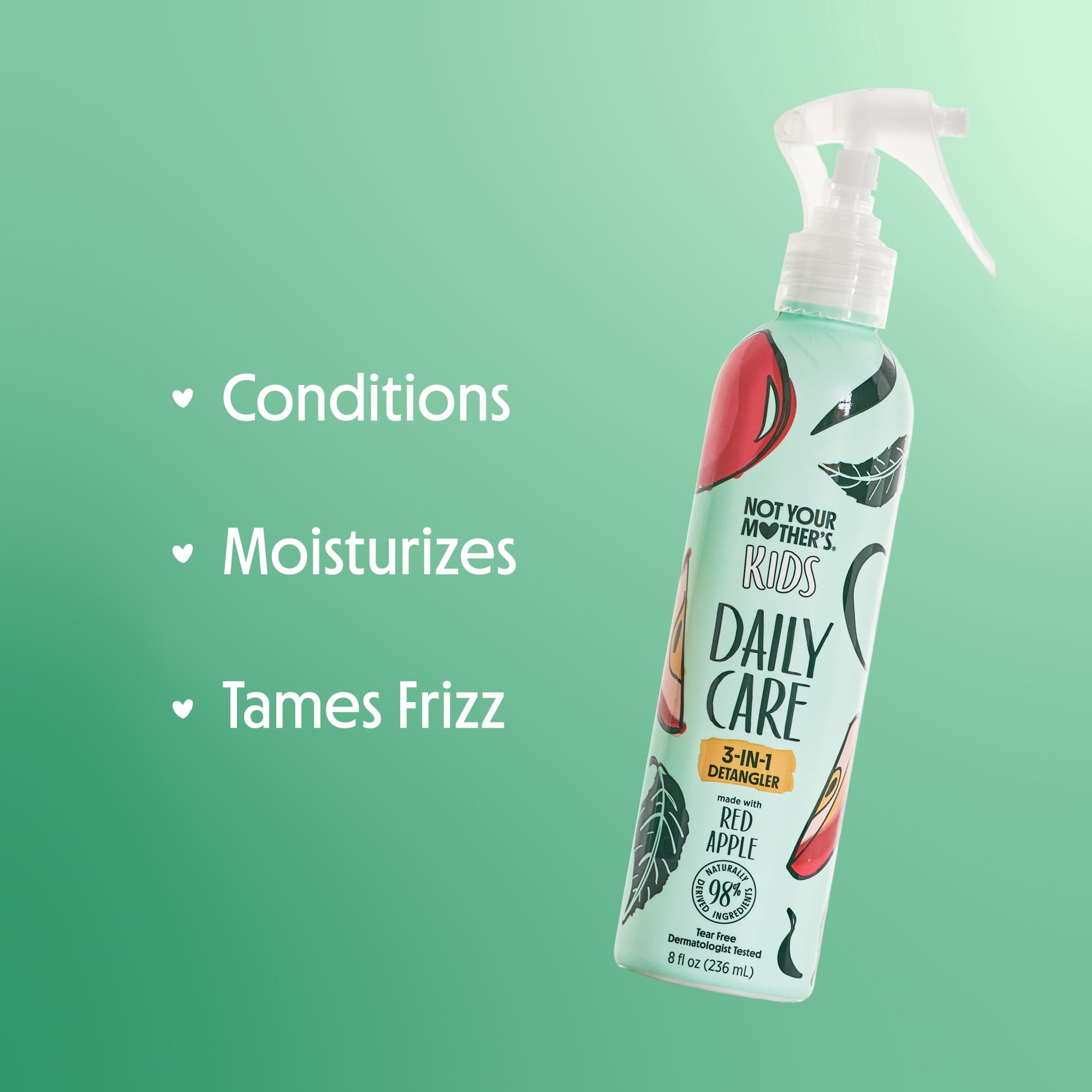Not Your Mother's Kids Daily Care 3-in-1 Detangler Spray, Red Apple Scent, 8 fl oz