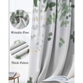thumbnail image 6 of Sage Green Leaves Blackout Curtains for Bedroom - 84 Inch Long Light Blocking 2 Panels Set, Summer Botanical Thermal Insulated Living Room Drapes Grommet Window Curtains 52"x84", 6 of 8