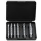 thumbnail image 1 of 6pcs Screw Extractor Drill Bits Guide Set Broken Damaged Bolt Remover Double Ended Damaged Screw Extractor (Silver), 1 of 4