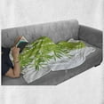 thumbnail image 6 of Exotic Soft Flannel Fleece Throw Blanket, Bamboo Stems with Leaves Fresh Bunch Tropical Plant Eco Foliage Print, Cozy Plush for Indoor and Outdoor Use, 50" x 70", Lime Green, by Ambesonne, 6 of 6