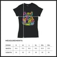 thumbnail image 5 of Tee Hunt Stare of The Wolf T-Shirt Dean Russo Colorful Neon Animal Women's T-Shirt Tee, 5 of 5