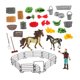 thumbnail image 3 of Set de juego de caballo y jinete, set de caballos de juguete, animales de granja, juguetes de establo para niños de 3 años en adelante. 10206, 3 of 9