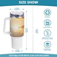 thumbnail image 3 of Cat Iceberg Clouds Sunlight 40 oz Tumbler with Handle Insulated&nbsp;Travel Mug&nbsp;Lid Straw Leak Proof Steel Vacuum Water Bottles Glasses Fits in Car Cup Holder, 3 of 7