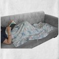 thumbnail image 6 of Cartoon Soft Flannel Fleece Blanket, Polar Bears in Blanket with Romantic Hearts Backdrop Hand Drawn Animals, Cozy Plush for Indoor and Outdoor Use, 70" x 90", Pale Blue Coral Blue, by Ambesonne, 6 of 6