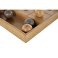 thumbnail image 5 of DecMode 12" x 2" Brown Wood Tic Tac Toe Game Set with 9 Balls, 1-Piece, 5 of 9