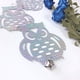 thumbnail image 2 of Espantapájaros de búho reflectante, repelente de aves, herramienta antipájaros colgante con campana para plantas y jardines, 2 of 8