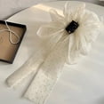 thumbnail image 4 of SharkTRUE Girls Elegant Hair Accessory Cotton Candy Bow Tie Clip With Big Bow Mesh Ribbon Butterfly, 4 of 8