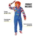 thumbnail image 2 of Morph Morph Play Time Killer Costume For Men - Horror Movie Halloween Costume For Adults - Spooky Dress-Up Outfit Halloween Costume For Men Blue Medium, 2 of 4