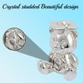 thumbnail image 6 of Matashi Silver Plated Graduation Bear with Crystals Home Decorative Showpiece Gift for Christmas Birthday Mother's Day Anniversary New Year Living Room Bedroom Decor, 6 of 7