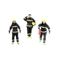 thumbnail image 3 of 3 Pcs Figurines Miniatures de Pompier Modèle de Personnes Diorama Figurines d'Action 72e, 3 of 9