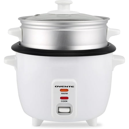 Ovente 10-Cup Electric Rice Cooker, White