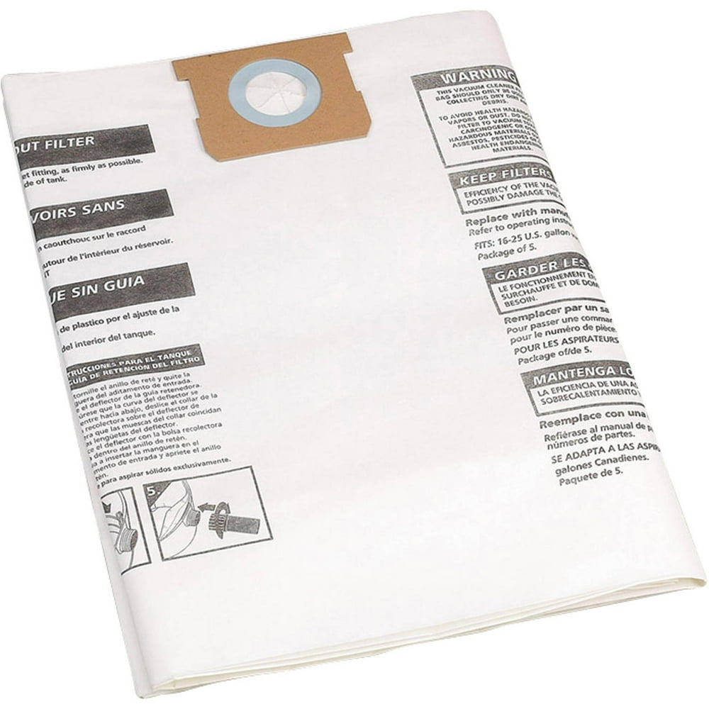 ShopVac 1522 Gallon Disposable Collection Filter Bag (3 per Pack