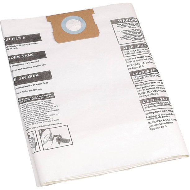 ShopVac 1522 Gallon Disposable Collection Filter Bag (3 per Pack