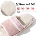 thumbnail image 4 of BERANMEY Open Toe Slippers for Womens Mens Cozy Women's Slippers Non-Slip Indoor Fuzzy Slip on Embroidered House Slippers for Bedroom & Living Room, 4 of 9