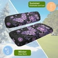 thumbnail image 6 of Psesaysky Breathable Universal Seat Covers for Ezgo Club Car Seats Golf Cart Purple Butterfly Floral Print Golf Front and Back Seat Cushion Cover Fit Like a Glove, 6 of 8