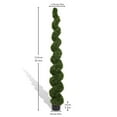 thumbnail image 4 of Noble House 7FT Artificial Spiral Topiary Trees, Faux Boxwood Plants with Black Pot for Patio Garden Decor, 4 of 8