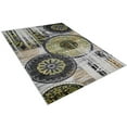 thumbnail image 5 of Rugsotic Carpets Machine Made Heatset Polypropylene Area Rugs - 4'X6', Rectangle Shape, Beige Green Color, Contemporary Modern Design, High Pile Machine Made Area Rugs For Living Room (M00052), 5 of 7