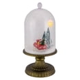 thumbnail image 3 of Northlight LED Lighted Snowing Musical Retro Truck Under Cloche Christmas Decoration - 13.5", 3 of 5