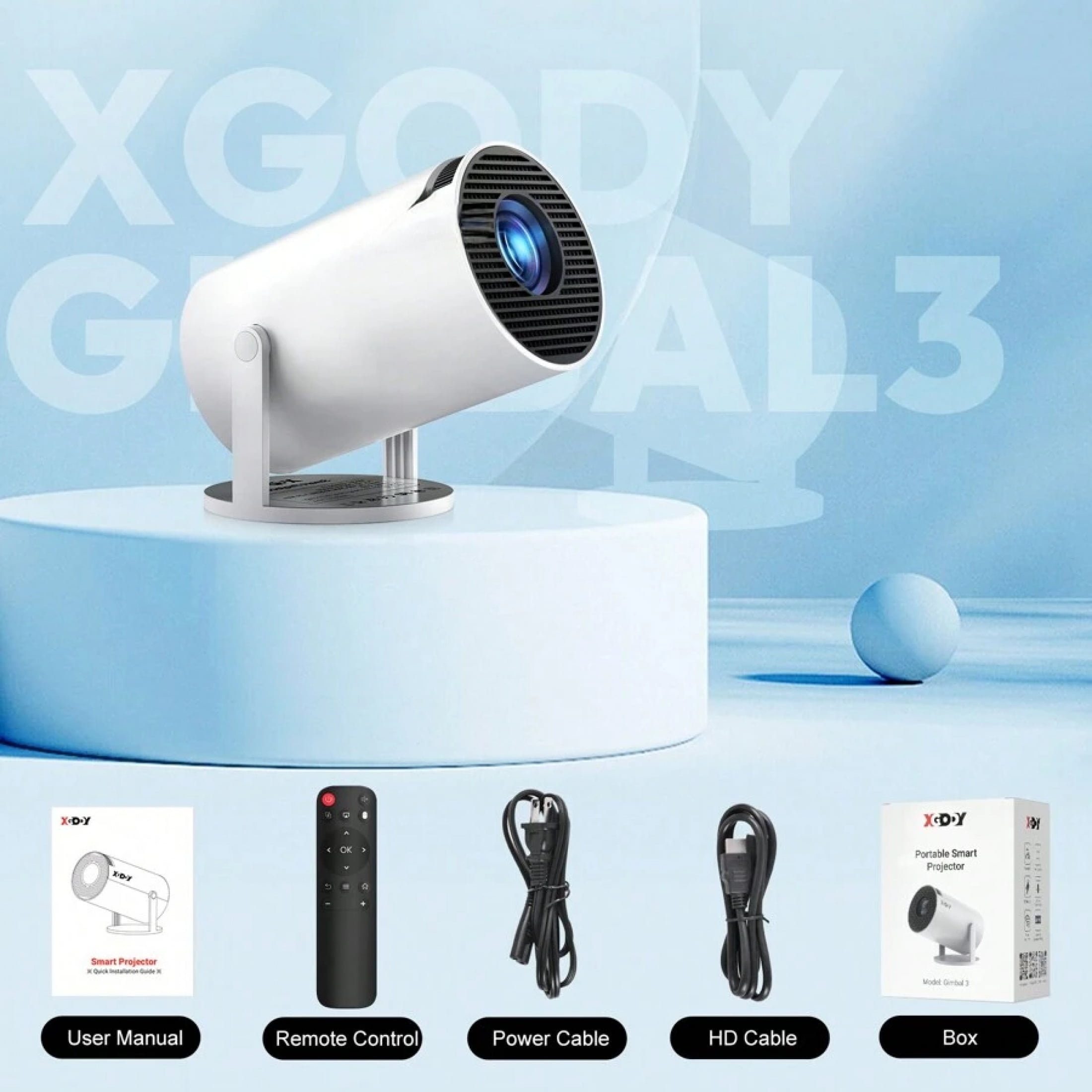 4K Projector 5G Smart HD LED with WiFi Bluetooth USB Android Office Home Theater Cinema Projector