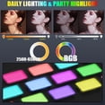 thumbnail image 3 of Luz de vídeo ALTSON 108 RGB 2200mAh con efectos de color 3CCT 360°, 3 of 6