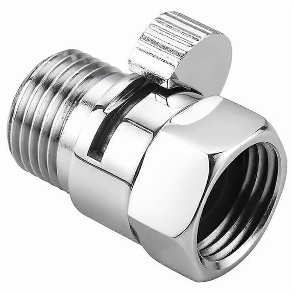 2pc Shower Head Shut Off Valve Shower Flow Control Valve G1/2 Flow Pressure Regulator for Handheld Showe
