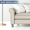 thumbnail image 3 of unbranded 4Ud Pies De Muebles Ajustables De Inoxidable Plateados Con Antideslizante Para Hogar, 3 of 8