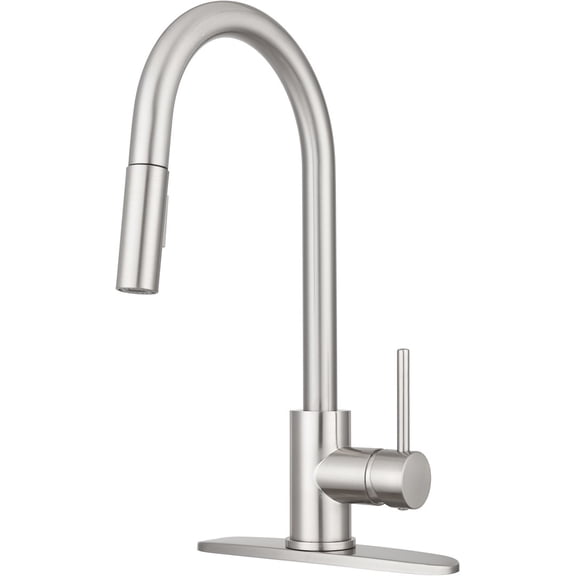 Dura Faucet DFNMK540SN Touch Sensor Pull-Down RV Kitchen Faucet, Satin Nickel