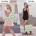 thumbnail image 6 of Large Capacity Tote Bag,Yellow Lemon Fruit Leaves White Pattern Handbag Fashion Luxury Tote Bag,15.7"x13"x 5.1" Inches,Laptop Compatible, 6 of 6