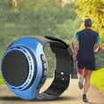 thumbnail image 3 of Reloj de pulsera SunyaMood con altavoz, radio FM, recargable por USB y compatible con Bluetooth (azul), 3 of 7