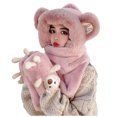 thumbnail image 1 of Bufandas de mujer, gorros de oso, guantes, conjunto de tres piezas, orejas de conejo dulce, grueso, resistente al calor y al frío, felpa, conjunto de varias piezas Fridja nalpqowj27514, 1 of 4