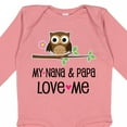 thumbnail image 4 of Inktastic Nana and Papa Love Me Baby Girl Girls Long Sleeve Baby Bodysuit, 4 of 5