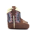 thumbnail image 2 of ARIAT Lil' Stompers Botas infantiles estilo Shelby Eje morado y ala colorida Cierre de gancho y bucle Púrpura/Marrón Talla 02, 2 of 5