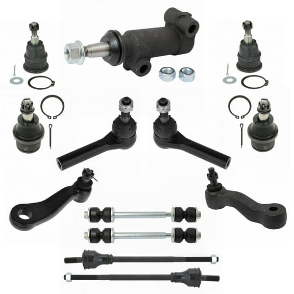 TRQ 13pc Steering Suspension Kit Ball Joints Tie Rods End Links Pitman Arm PSA72139
