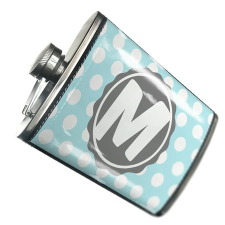 

NEONBLOND Flask Monogram M soft Blue Polka Dots