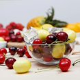 thumbnail image 4 of 100pcs Artificial Fake Cherries, Red & Black Lifelike Fruit Models for Home Decor, 4 of 5