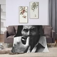 thumbnail image 4 of Blanket Nicolas Cage Soft and Comfortable Warm Fleece Throw Blankets Yoga Blankets Beach Blanket Picnic Blankets Gift for Dorm room office decor Sofa Bed Camping Travel All Season, 4 of 6