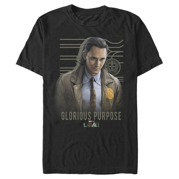 Men's Marvel Loki Glorious Purpose  Graphic Tee Black 2X Large