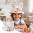 thumbnail image 5 of Lunxisen 2 Pcs Easter Bunny Ears Hat Fluffy Cute Performance Party Decoration Cosplay Costume Accessory, 5 of 9