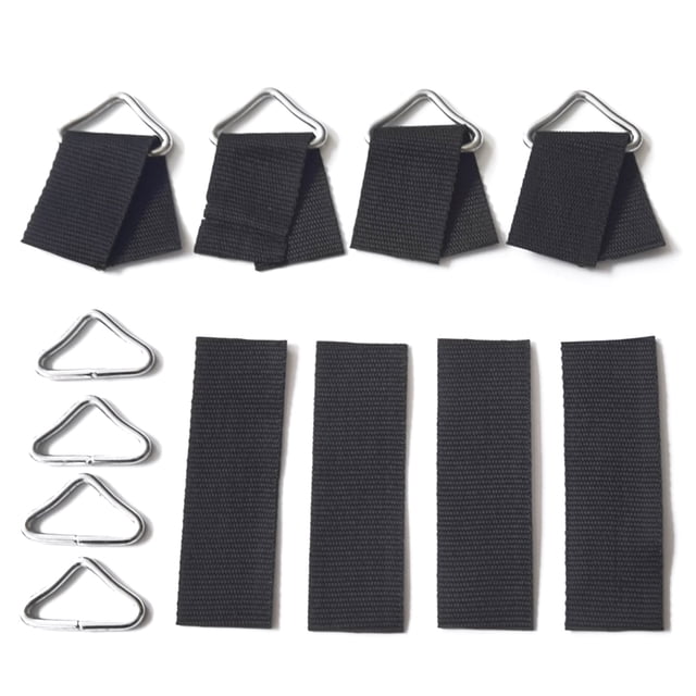Yuarrent Hebilla de anillo Triangular para trampolín, reparación de alambre de acero galvanizado, correa de conexión rápida, accesorio de Ropa Deportiva, Zapatos