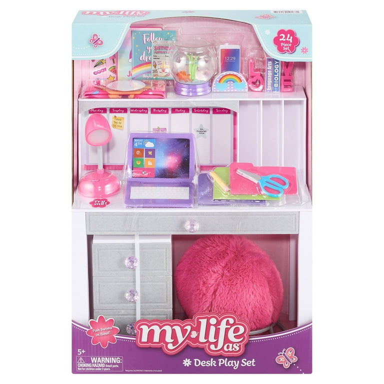 My Life As Modular Desk Play Set for 18 Dolls White Walmart