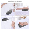 thumbnail image 3 of Pregnancy Pillow, Body Support Memory Foam Sleeping Wedge Pillow for Maternity, Grey, 3 of 6