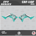 thumbnail image 4 of Kalair GFX Graphics Kit for Honda CRF110F (2019-2024) Evo Series, 4 of 5