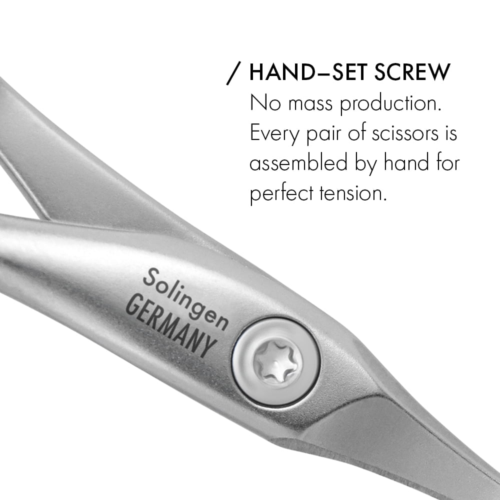 GERMANIKURE Professional Nail Scissors - FINOX High Carbon Stainless Steel Manicure Tools with Leather Case - Handcrafted in Solingen, Germany