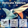 thumbnail image 3 of Starry Shark Velvet Decorative Throw Pillow Inserts - Set of 2, Chair Pillow Covers - Unique Patterns, 16x16, 18x18, 20x20 Inches for Home Decor & More, 3 of 6