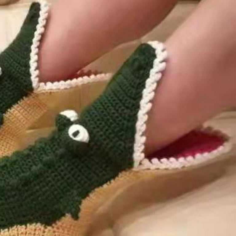 Crocodile hot sale slippers crochet